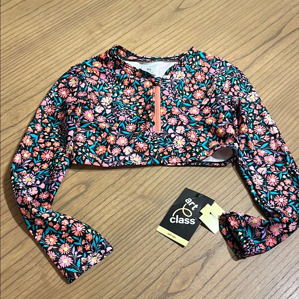 Art Class Kids Floral Rashguard